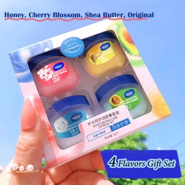 lip Balm Set, Lip Balm,4 Packs Long Lasting Lips Moisturizer Intensive Lip Repair Treatment for Cracked, Dry and Chapped Lips (Pack of Four)