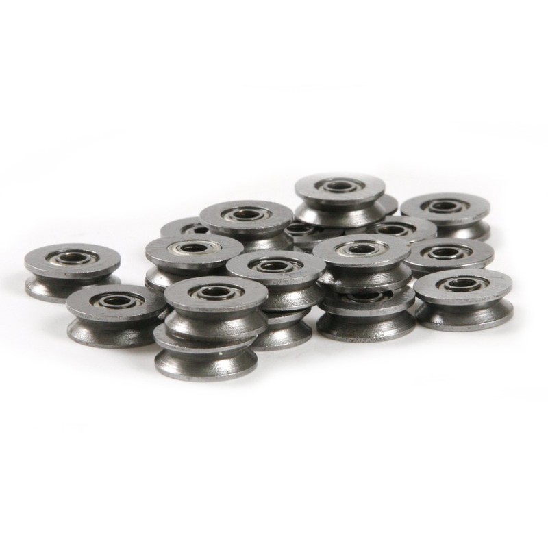 20pcs Metal Sealed Guide Wire Line Track Deep V Groove