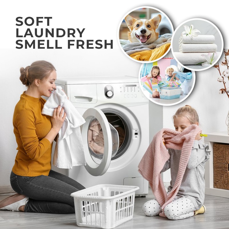 MeltingTabs Washing Machine Cleaner, 6-Pack, Unscented – Fresh Laundry and