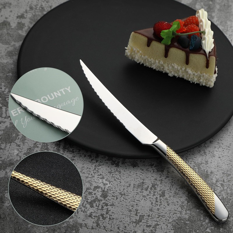 CADYSS Premium Silverware Set 20 Pieces - Flatware Set Gilding
