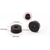 20pcs Black 0.98''X0.9''X0.35'' Rubber Feet Bumper- Non Slip Rubber Bumper