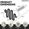 Urbanstrive Non-Scratch Silicone Potato Masher Kitchen Tool, Potatoes Masher Potato