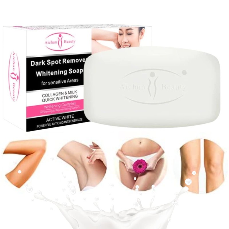 Kit Aichun Beauty Jabón y Dos Cremas Cara Axila Aclarante