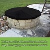 YardJoyliz 52-56 Inch Outdoor Built In Fire Pit Cover for