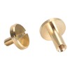 50 Set Binding Rivet Round Flat Head Brass Slot Screw
