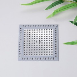 lOVEhAPPENS Drain Hair Catcher,Shower stall Drain Protector,Durable Square Shower Hair Drain Catcher,Stainless 2 Pack