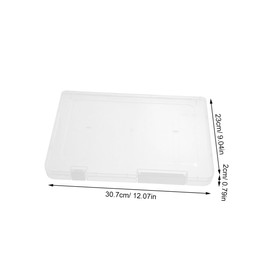 Generic 2pcs Clear Storage Containers for Beads and Items Stackable Plastic Organizers Compact and Portable Office Supplies for Puzzles Jewelry and Crafts