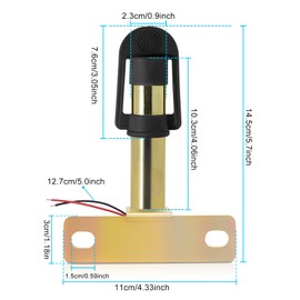 Biqing 1PCS Beacon Lights Mounting Bracket，Tractor Beacon Light Mounting Bracket for Flashing Rotating Warning Lights on Forklifts, Tractors, Trucks Light Side Mounting 90°