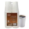 White Paper Hot Coffee Tea Drinking Cups 12oz.- 350ml. (Pack