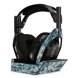 MightySkins Carbon Fiber Skin Compatible with Astro A50 Wireless Headphones + Base Station (Gen 4) - Rift | Protective, Durable Textured Carbon Fiber Finish | Easy to Apply | Made in The USA