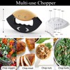 Jawanfu Mezzaluna Salad Chopper Tools with Protective Cover, Super Sharp