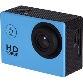 Rigwig Action Camera, 2.0 Inch Full HD 1080P Sports Camera, 30M Waterproof Underwater Camera, 16MP Anti-Shake Bike Camera, Mounting Accessories Kit for Diving/Bike/Climbing/Swimming (Blue)