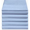 4U'LIFE Flat Sheets(5-Pack)-Ultra Soft & Comfortable Microfiber (Light Blue, 5-Pack