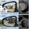 LivTee Blind Spot Mirror, 2" Round HD Glass Frameless Convex