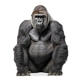 Gorilla - Life Size Cardboard Cutout Standup People with Support Standee | Animals -
