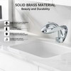 Bathroom Faucet Waterfall Round Single Handle One Hole Vanity Basin