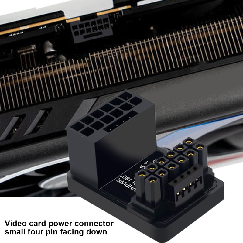 ATX 16Pin Male to 16pin Female 180 Degree Angled Adapter