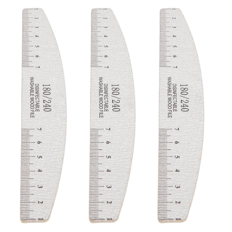 50Pcs Nail Files 180 240 Grit Multifunctional Washable Nail Art