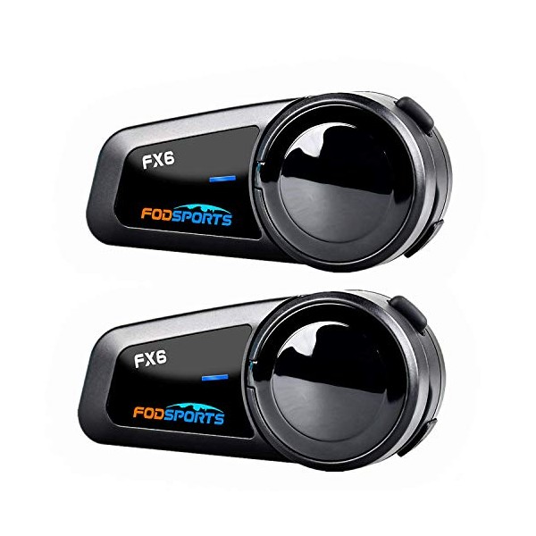 Motorcycle Bluetooth Headset Fodsports FX6 1000m 6 Riders Group Motorbike