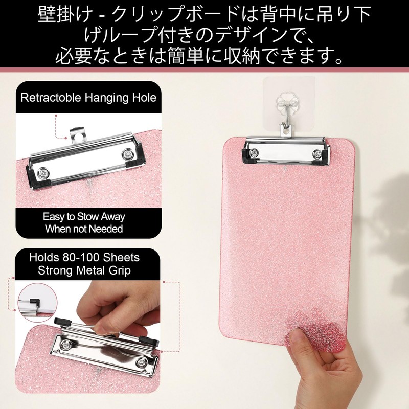 SFLHHDM Clipboard Folder A5 Thin File Board Wall Mount A5