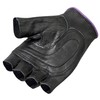 Hot Leathers womens Motorcycle cold weather gloves, Black/Purple, Large