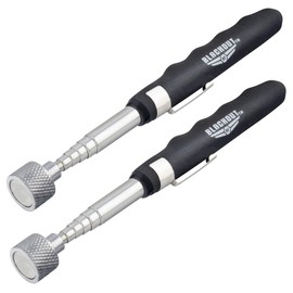 Blackout XP Stainless Steel Telescoping Magnetic Pickup Tool Retrieval System | Extendable, Magnet Tool with Pocket Clip, 16lb Pull Force with Fixed Head, 2 Pack