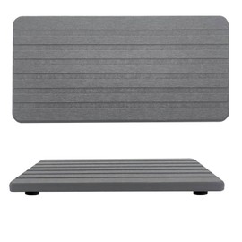 Set of 2 Stone Bath Mat, Dish Drying Mat, Stone Bath Mat, Stone Drying Mat for Kitchen, Diatomite Stone Bath Mat, Stone Drying Mat, Quick Drying for Kitchen or Bathroom