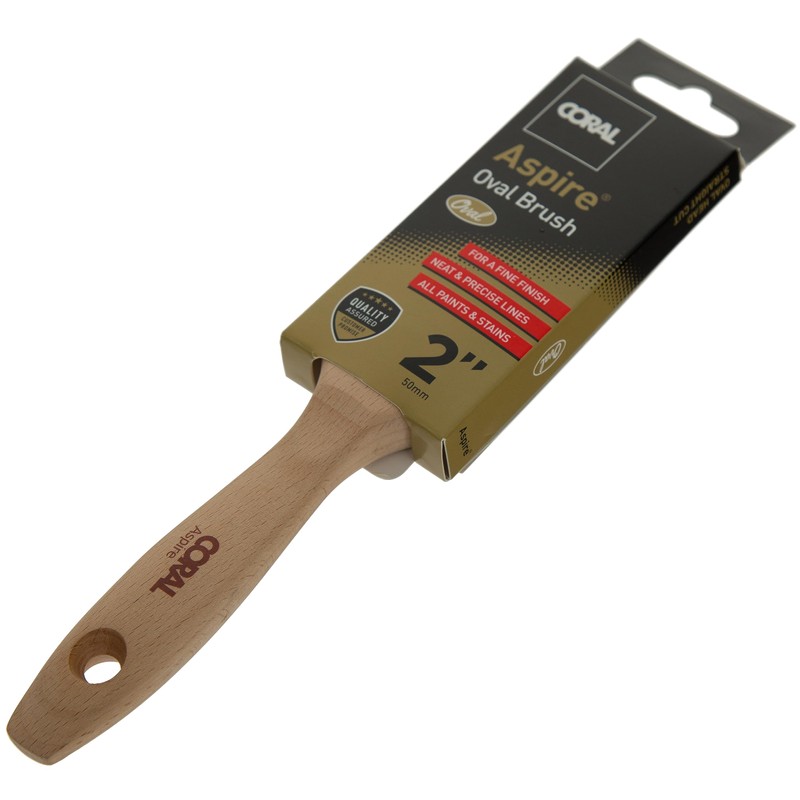 Coral Aspire 31743 2" Professional Firm Straight Cut Oval Profile
