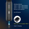 Beard Straightener for Men, Anti-Scald Cordless Heated Comb, Black