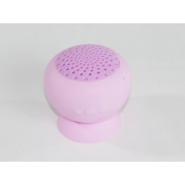 eBargainAccessories Universal Wireless Bluetooth Speaker With Mic & Suction Cup Rechargeable Battery - Pink