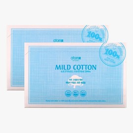 Atomy 101 mild cotton x2 cotton pads, Atomy mild cotton x2 cotton pads, 2 pcs / 애터미101 마일드 코튼 X2개 화장솜, 애터미 마일드 코튼 X2개 화장솜, 2개