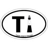 CafePress Tybee Island GA Oval Sticker Oval Car Bumper Sticker