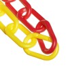 Mr. Chain Plastic Barrier Chain, Alternating Yellow/Red, 1.5-Inch Link Diameter,