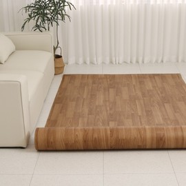 Cut-to-Fit Pet Living Room & Balcony Play Mat Mat Wood Grain 6m x 1.46m