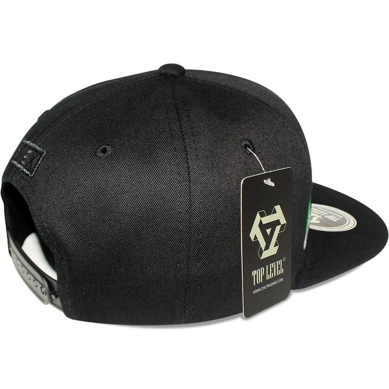 4350 District Men's Adjustable Cotton Snapback Cap (N21MEX94MG BLKBLK B2206)