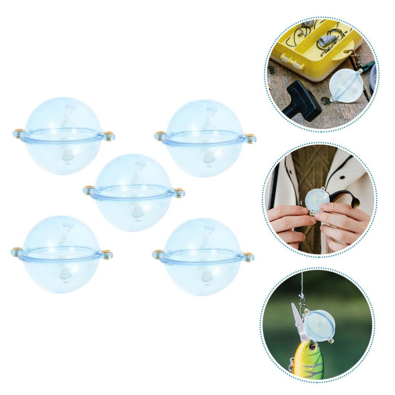 Totority 5pcs Fishing Floats Buoyancy Balls Bright Colors for Easy