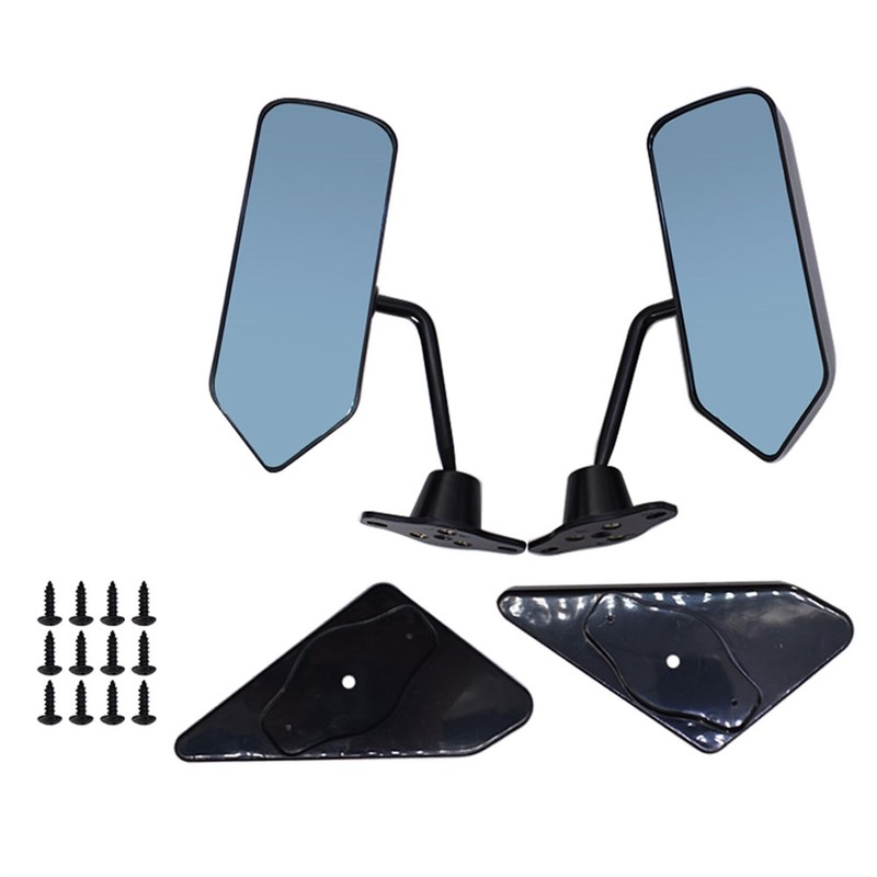 SEBLAFF 2PCS Universal Racing Left Right Side Rearview Wing Mirrors