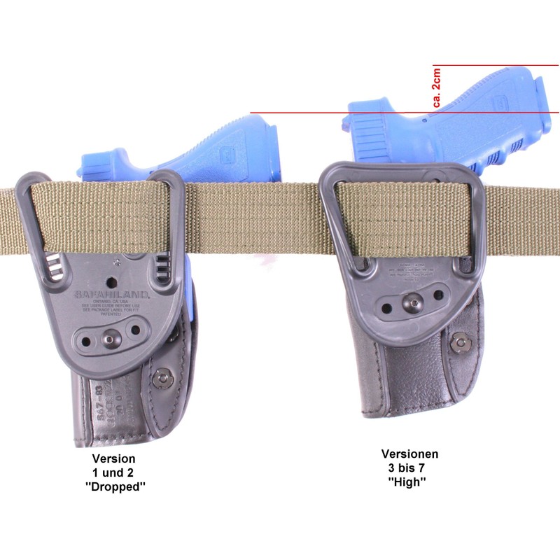 Safariland SL567BL-V4 Holster UBL Belt Loop Black