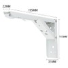 ANCLLO 2 Pack Folding Shelf Brackets 8 Inch Heavy Duty