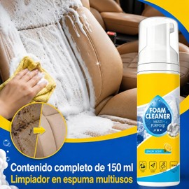 Powerful & Multipurpose Car Interior Foam Cleane，Limpiador de espuma potente y multiusos para interiores de automóviles,limpia eficazmente el interior de los coche, cocinas, baños y tapicerías de sofá
