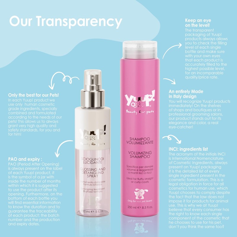 Yuup!® Dog Shampoo for Rough Coat (250 ml) pH Neutral,