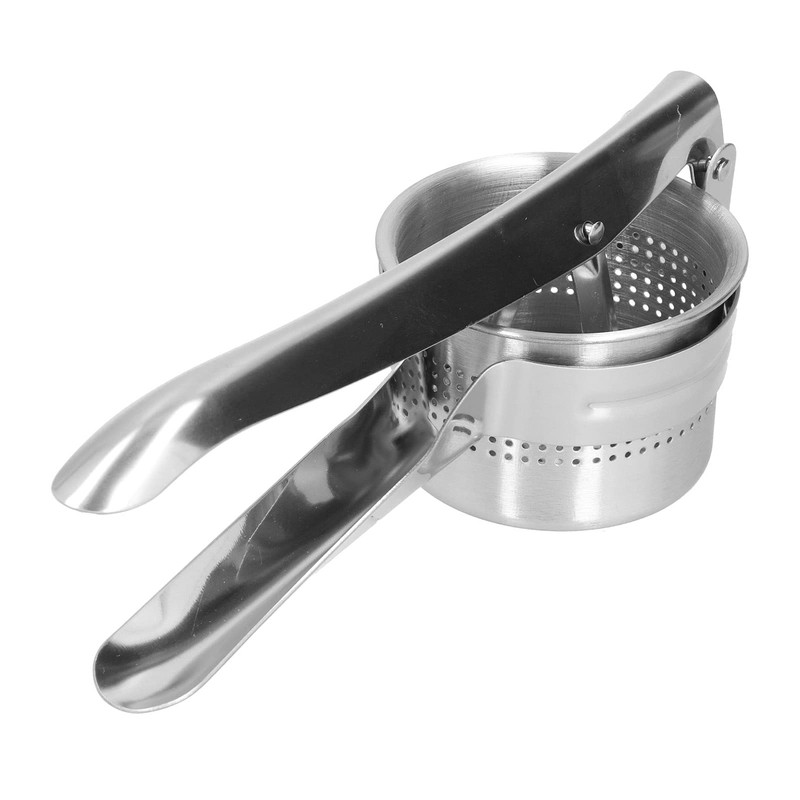 Prensador de Papas, Trituradora Manual de Patatas de Acero Inoxidable,