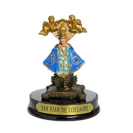 3 Inch Imagen Virgen San Juan de Los Lagos Mini Estatua Our Lady of San Juan Lagos Statue Figurine Religious Gift