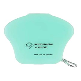 Porta Cubrebocas Estuche Tapabocas Case Máscarilla Portátil Color Verde