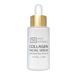 Collagen 3X Dead Sea Mineral Collection Serum for Face with Vitamin E - Anti-aging Nourishing Skin Care Moisturizer to Reduce Wrinkles (1.01 fl. oz) Collagen / 콜라겐 3배 사해 미네랄 비타민 E가 함유된 얼굴용 컬렉션 세럼 - 주름을 줄여주는 항노화 영양 피부 관리 보습제 (1.01 fl. oz) Collagen