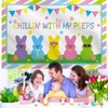 Chillin With My Peeps Easter Banner 72x48 Inch with 4