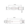 partCore Gold Contact Connector Plug Female 4.0 mm 2 Pairs