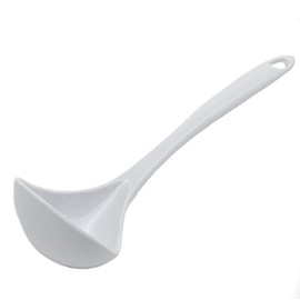 Chef Craft Basic Melamine Cooking Ladle, 10.5 Inch, White