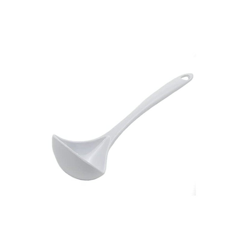 Chef Craft Basic Melamine Cooking Ladle, 10.5 Inch, White