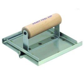 Kraft Tool CF3438 6"x6" 3/8"R 3/4"D SS Western Style Hand Groover w/Wood Handle